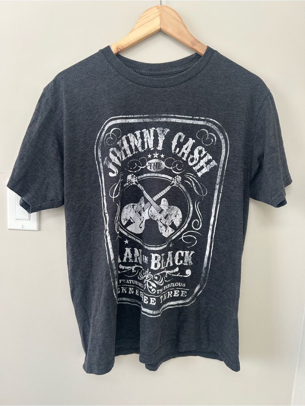 Graphic Tee - Charcoal Black Band Shirt